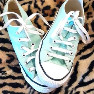 Mint green converse